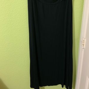 Soft, long black maxi skirt